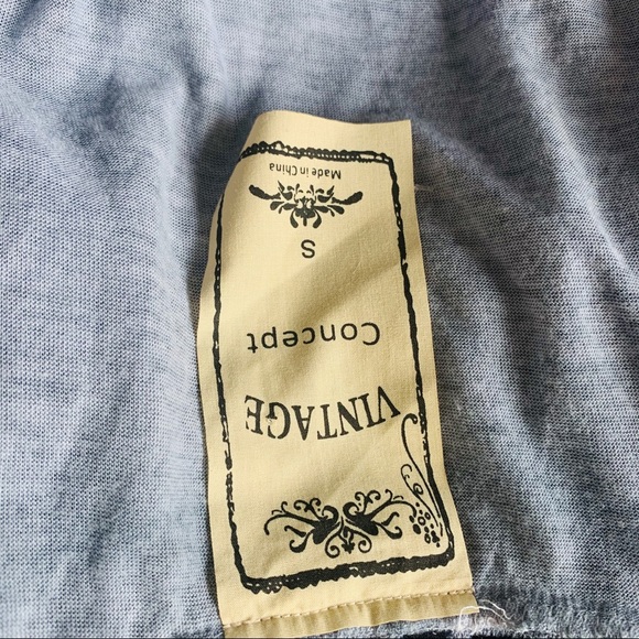 Vintage Concept brand blue dress size small - Picture 5 of 7